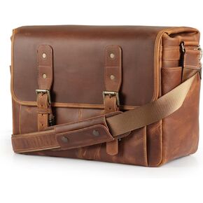 Mega Gear Briefcase Satchel Portfolio Notebook Tablet Messenger Bag For Men & Women With Adjustable Shoulder Strap