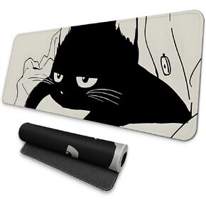 Large Gaming Mouse Pad, Full Keyboard Mat, Long Laptop Mousepad, Computer Mouse Mat for Home and Office, Anti-Slip Rubber Base, 31.5 x 11.8 Inches (Japan Street) in Saudi Arabia