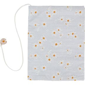 Book Cover Sleeve Paperback Protector: Tofficu Book Covers for Hardcover - Soft Cloth Book Protector with Flower Pattern - Adjustable Book Sleeve for Notebook Bible Planner Book Lovers Accessories