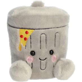 Aurora® Adorable Palm Pals™ Garbanzo Trashcan™ Stuffed Animal - Fun Collectible Plush for Kids and Adult Collectors - Perfect for Decorating Rooms and Birthday Gifts - Gray 5 Inches