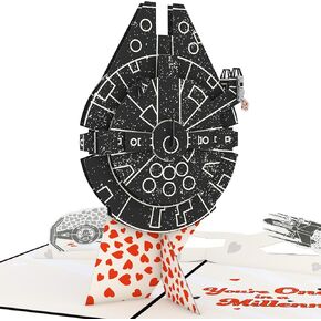 Lovepop Valentines Day Card for Her, Him - 3D Star Wars Greeting Pop-Up Cards - Darth Vader I am Your Valentine - 5" x 7" - Blank Notecard & Envelope Included