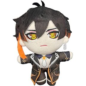CALEMBOU Anime Plush Figure, 8'' Cute Anime Plush Doll Cosplay Props Soft Stuffed Animal Plushies Collection Gift for Fans (KAZUHA Plush Doll 20cm)