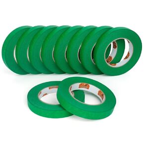 Green Painters Tape Multi-Surface Masking Tape 1.88 inch x 60 Yard, Indoor and Outdoor Painting Tape, Residue Free Easy Removal with Sharp Lines, Paint Tape for Walls, Auto, Home, 6Rolls