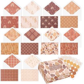 VNS Creations 100 Pack Blank Cards and Envelopes 4x6 - Bulk Blank Greeting Cards with Envelopes & Stickers Inside for All Occasions, Cute Colored Notecards Stationery Set, Assorted Colors Note - Navy