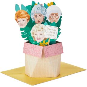 Hallmark Paper Wonder Shoebox Golden Girls Pop Up Card (Thank You for Being a Friend)
