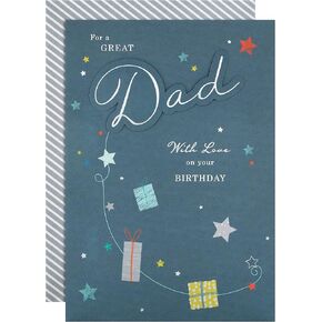 Hallmark Birthday Card for Dad - 3D Text Design