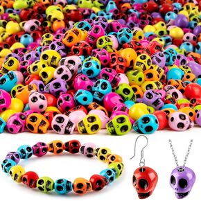 800 PCS Halloween Skull Juts ، Mini Skeleton Mini Skulls ، Acrylic Skull Head Beads Ministics Skulls Skulls Sharms for Crafts Halloween Making Home Party Association