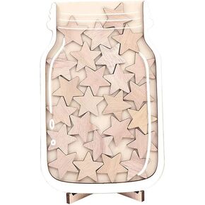 Leadigol Classroom Reward Jar,Reward Star Positive Behavior Reward Chart Responsibility Encourage Reward Star,Positive Behavior Rewards,Unfinished Stars School Management Tool