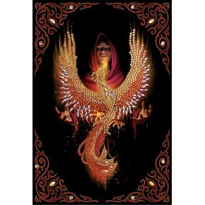 Crystal Art Diamond Painting Notebook - Phoenix Rising Notebook Kit - Create a Sparkling Notebook Cover using Crystals - For ages 8 and up