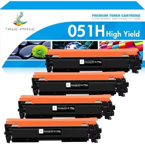051H High-Yield Black MF264DW Toner Cartridge 4-Pack Compatible for Canon 051H 051 CRG051H CRG051 for Canon imageCLASS MF269dw MF267dw MF264dw MF266dn MF263dn LBP162dw LBP1692dwkg Printer