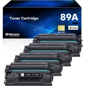 89A CF289A Black Toner Cartridge (with Chip) 4-Pack Compatible Replacement for HP 89A CF289A 89X CF289X for HP Enterprise M507 M507n M507dn M507x MFP M528dn M528f M528c M528z M528 Series Printer Ink
