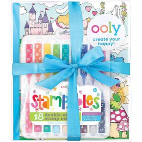 Ooly, Princesses and Fairies, Stampables Coloring Pack, Frameable Size