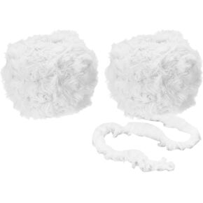 Patikil 35yds غزل الفراء فو ، 2 skeins غامض الغزل الكروشيه الرقيق غزل ناعم مكتنزة البوليستر الفخمة الفراء الرموش للكروشيه متماسكة بطانية البساط سترة الوشاح قبعة الدب ، الجمل