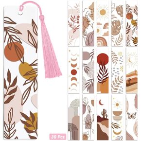 30pcs UV DTF Bookmarks Wraps Transfer Stickers Skull and Flower for Women Men Reading, Waterproof Bookmarkers Decal(No Blank Bookmarks) for Acrylic Plastic Metal Blank Bookmark