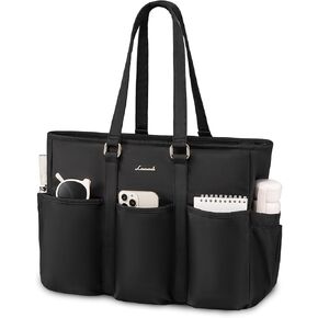 LOVEVOOK Work Tote Bag for Women, 15 Inch Laptop Bag for Women, Teacher Tote Bag Nurse Bag, Utility Bag For Work/Travel/College/Daily, Professional Computer Bag Large Purse Handbag With Multi Pocket