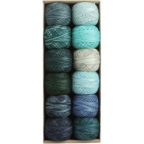 Valdani Pearl Cotton Ball Size 12 109yd Ocean Waves