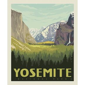 Riley Blake All Newly Designed National Parks Premium Quilting Fabric Panel, Perfect for Quilting, Apparel, Crafting, and Home Decor (Original Yosemite 36" X 43")