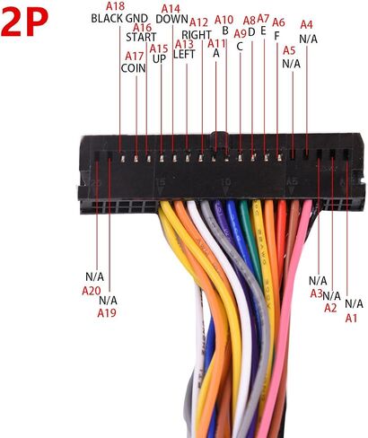 Pandora's Box Home Edition 40-pin to 28-pin Jamma Arcade Harness Cables Conversion Arcade Game Console Accessories in Saudi Arabia