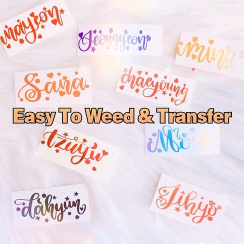 Lya Vinyl 16 Pack Holographic Vinyl مجموعة لـ Cricut - 12 "× 12" أوراق الفينيل الدائمة الدائمة للديكور ، زخرفة الحفلات ، شارات السيارة in Kuwait
