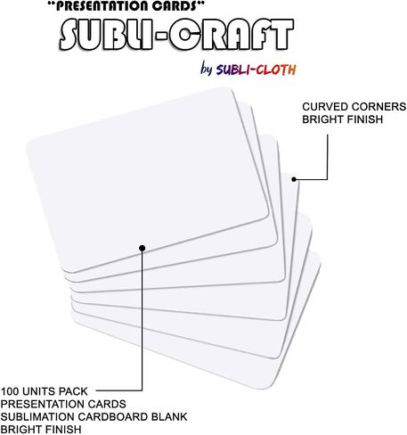 بطاقات العرض التقديمي Subi-Craft Packboard Pack x 100 وحدة من Subi-Cloth (مدورة) in Kuwait
