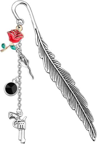 UJIMS Haunting Adeline Inspired Gift Run Little Mouse Bookmarks Zade Meadows Fans Jewelry Dark Romance Gift Smut Reader Gift (LittleMouseBLACKBookmarks) in Saudi Arabia