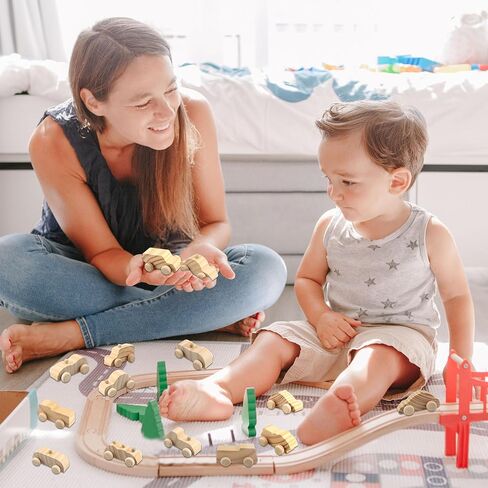 Haconba 24 Pack Diy Wooden Car Toys غير مكتملة لسيارة خشبية لطلاء السيارات الحرف الخشبية للطلاب أنشطة DIY Crafts ، 12 أنماط in Kuwait