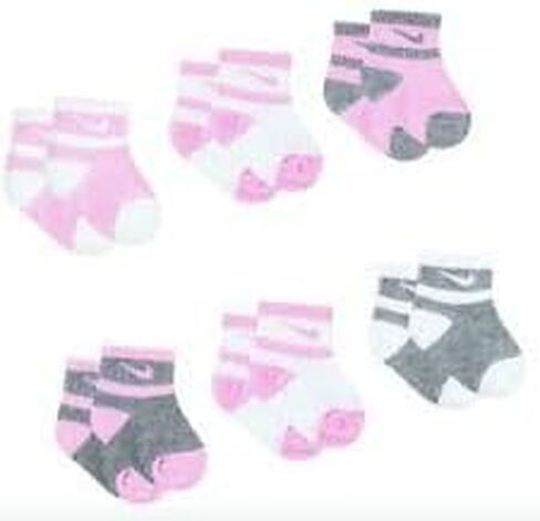 NIKE Children's Apparel Baby Tie Dyed Ankle Socks (6 pairs) Size 6-12M in Saudi Arabia