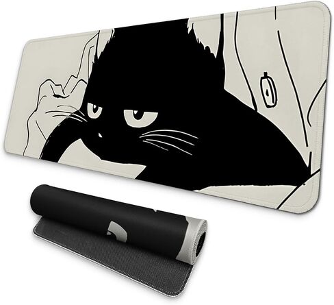 Large Gaming Mouse Pad, Full Keyboard Mat, Long Laptop Mousepad, Computer Mouse Mat for Home and Office, Anti-Slip Rubber Base, 31.5 x 11.8 Inches (Japan Street) in Saudi Arabia