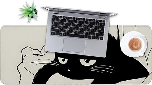 Large Gaming Mouse Pad, Full Keyboard Mat, Long Laptop Mousepad, Computer Mouse Mat for Home and Office, Anti-Slip Rubber Base, 31.5 x 11.8 Inches (Japan Street) in Saudi Arabia