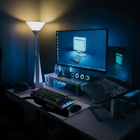 Large Gaming Mouse Pad, Full Keyboard Mat, Long Laptop Mousepad, Computer Mouse Mat for Home and Office, Anti-Slip Rubber Base, 31.5 x 11.8 Inches (Japan Street) in Saudi Arabia
