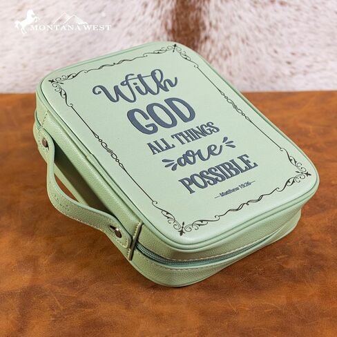 Montana West Western Style Embroidered Bible Covers for Women Men Book Carrying Case Church Bag Outdoor Bible Protective in Saudi Arabia