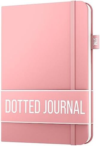 Scribbles That Matter A5 Bullet Dotted Journal Notebook | Vegan Hard Cover, 120gsm bleedproof thick paper, 150 pages, 5.75 x 8.5in, 2 bookmarks, tab stickers, penloop | For Work | Navy Blue in Saudi Arabia