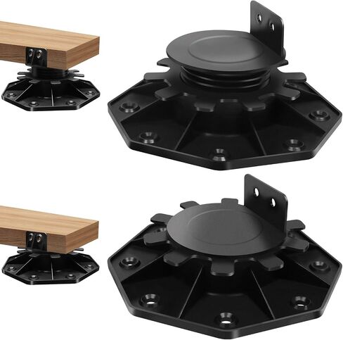 Adjustable Deck Support Pedestal,Floor Slate Support Floor Lift,Deck Support Floor Raising,Foundation Base Support for Floating Deck Platform Deck Floor (2) in Saudi Arabia