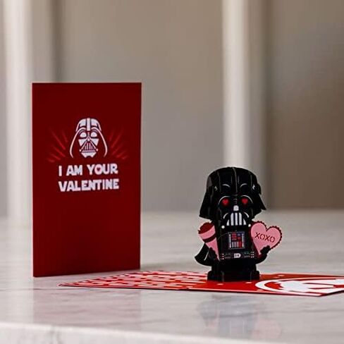 Lovepop Valentines Day Card for Her, Him - 3D Star Wars Greeting Pop-Up Cards - Darth Vader I am Your Valentine - 5" x 7" - Blank Notecard & Envelope Included in Saudi Arabia