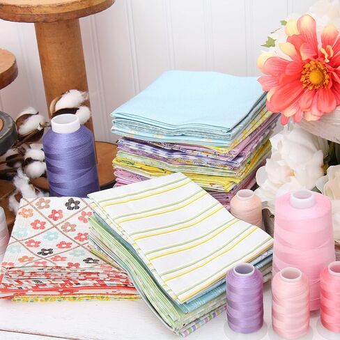3 Yard Cut Premium Cotton Quilting Fabric -White Light Blue Floral - 44" Width - 100% Cotton - Quilting, Sewing, Crafts in Saudi Arabia