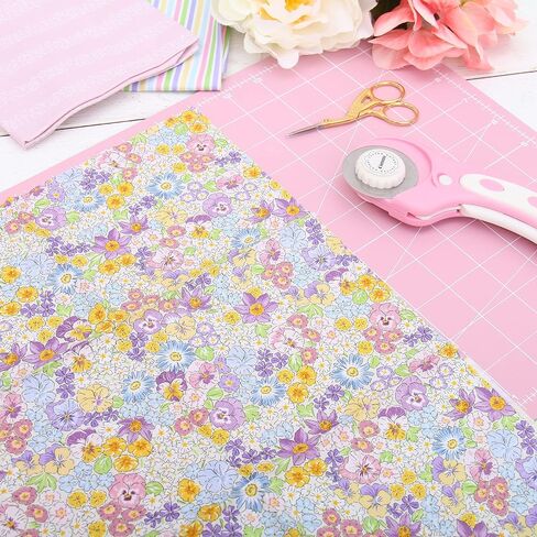 3 Yard Cut Premium Cotton Quilting Fabric -White Light Blue Floral - 44" Width - 100% Cotton - Quilting, Sewing, Crafts in Saudi Arabia