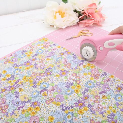 3 Yard Cut Premium Cotton Quilting Fabric -White Light Blue Floral - 44" Width - 100% Cotton - Quilting, Sewing, Crafts in Saudi Arabia