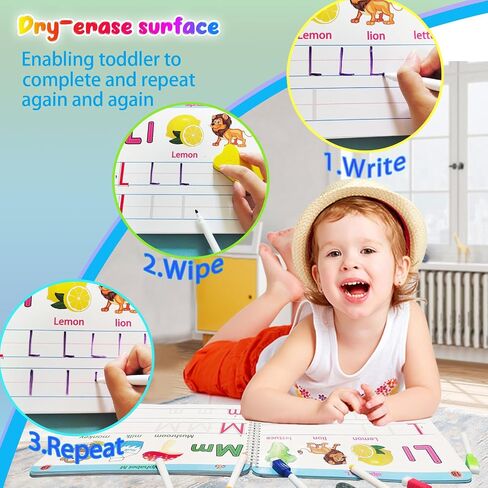 Montessori Preschool Learning Tracing Workbook - Toddler Alphabet and Number Practice Handriting Practice Busy Book Book Pray Pray ، Autism Materials Prek Edual in Saudi Arabia