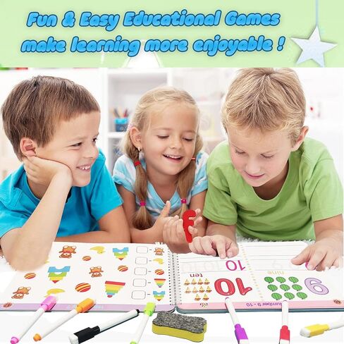 Montessori Preschool Learning Tracing Workbook - Toddler Alphabet and Number Practice Handriting Practice Busy Book Book Pray Pray ، Autism Materials Prek Edual in Saudi Arabia