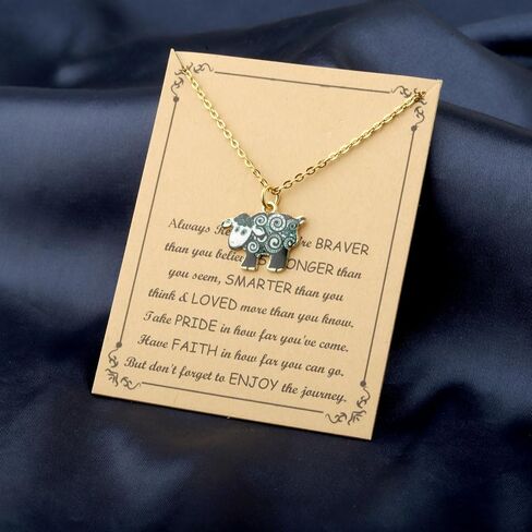 BNQL Sheep Pendant Necklace Sheep Lover Gifts Sheep Jewelry Gifts Sheep Farm Animal Gifts Sheep Herder Gifts Sheep Owner Gift in Saudi Arabia