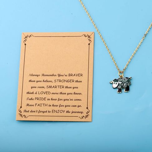 BNQL Sheep Pendant Necklace Sheep Lover Gifts Sheep Jewelry Gifts Sheep Farm Animal Gifts Sheep Herder Gifts Sheep Owner Gift in Saudi Arabia