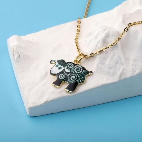 BNQL Sheep Pendant Necklace Sheep Lover Gifts Sheep Jewelry Gifts Sheep Farm Animal Gifts Sheep Herder Gifts Sheep Owner Gift in Saudi Arabia