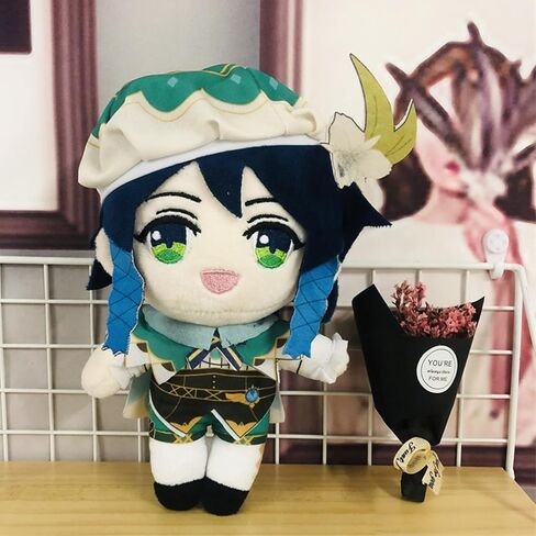 CALEMBOU Anime Plush Figure, 8'' Cute Anime Plush Doll Cosplay Props Soft Stuffed Animal Plushies Collection Gift for Fans (KAZUHA Plush Doll 20cm) in Saudi Arabia