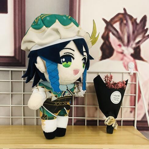 CALEMBOU Anime Plush Figure, 8'' Cute Anime Plush Doll Cosplay Props Soft Stuffed Animal Plushies Collection Gift for Fans (KAZUHA Plush Doll 20cm) in Saudi Arabia