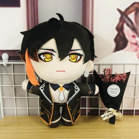CALEMBOU Anime Plush Figure, 8'' Cute Anime Plush Doll Cosplay Props Soft Stuffed Animal Plushies Collection Gift for Fans (KAZUHA Plush Doll 20cm) in Saudi Arabia