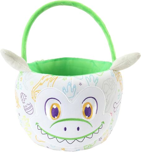Crayola Color Me Plush, Easter Basket with 3 Ultra-Clean Washable Markers, Green Dinosaur, Creative Fun for Boys and Girls Ages 3 and Up in Kuwait