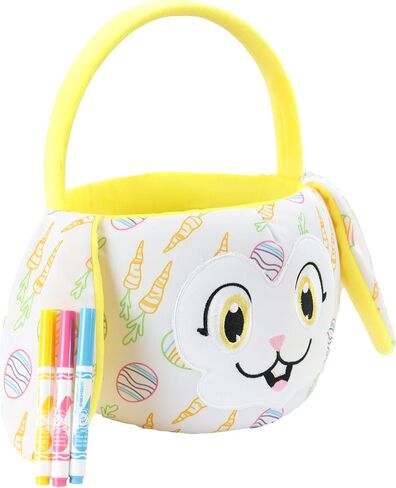 Crayola Color Me Plush, Easter Basket with 3 Ultra-Clean Washable Markers, Green Dinosaur, Creative Fun for Boys and Girls Ages 3 and Up in Kuwait