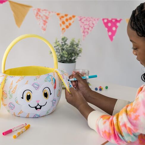 Crayola Color Me Plush, Easter Basket with 3 Ultra-Clean Washable Markers, Green Dinosaur, Creative Fun for Boys and Girls Ages 3 and Up in Kuwait