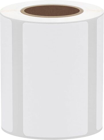 Hybsk 50x30mm Portable Printer Label Paper Multi-Purpose Tear Resistant Direct Thermal Labels Self-Adhesive Stickers Compatible with P50 Label Maker (50x30mm,White Label,4 Rolls) in Saudi Arabia