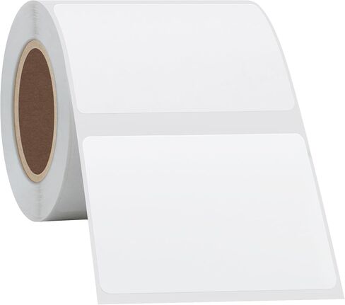 Hybsk 50x30mm Portable Printer Label Paper Multi-Purpose Tear Resistant Direct Thermal Labels Self-Adhesive Stickers Compatible with P50 Label Maker (50x30mm,White Label,4 Rolls) in Saudi Arabia